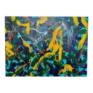 Acrylic on Canvas Abstract Expressionist Painting