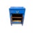 Chinese Zodiac Hardware Lacquer Side Table-Blue For Sale - Image 3 of 5