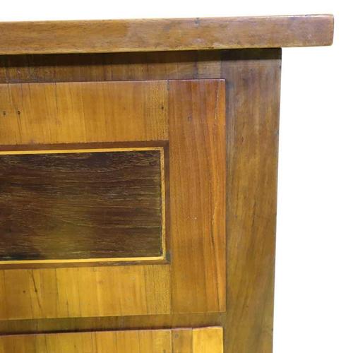 2000 - 2009 Wooden Chest of Drawers with Three Drawers and Geometric Inlays For Sale - Image 5 of 13