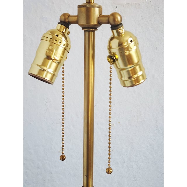 Mid Century Modern Blue Cerulean Table Lamps-a Pair For Sale - Image 11 of 12