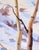 Abstract Accent by Hadley Rampton | Oil on Canvas Abstract depiction of tree trunks against a light background. For Sale - Image 3 of 4