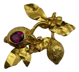 Christian Lacroix Vintage Gold-toned Brooch