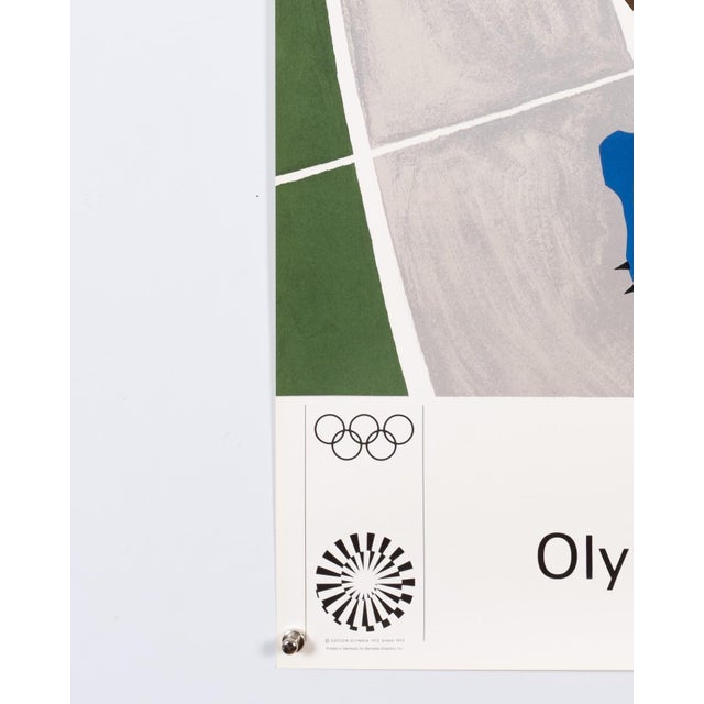 Olympics Serigraph Poster by Jacob Lawrence, 1972 For Sale - Image 6 of 9