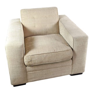 Mitchell Gold + Bob Williams Mitchell Gold Platinum Upholstered Armchairs - a Pair For Sale