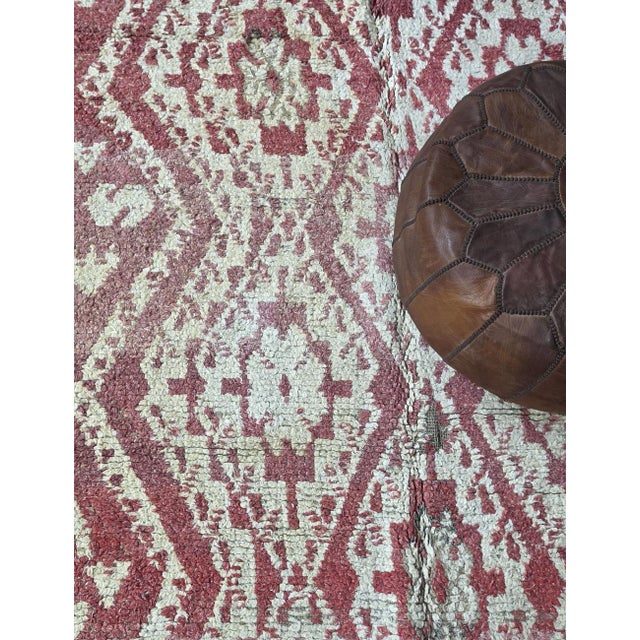 Brick Red Vintage Red Moroccan Rug - 9.2 X 5.5 Ft For Sale - Image 8 of 8