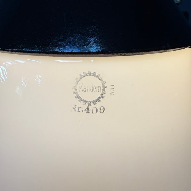 Kandem Hanging Lamp in Opaline Glass, 1930s For Sale - Image 9 of 18