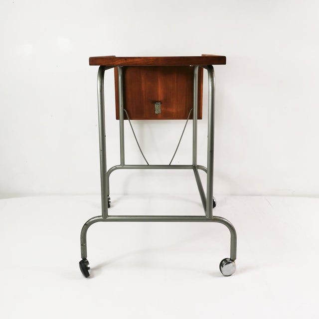 Wood Bauhaus Side Table, Denmark, 1950s For Sale - Image 7 of 15