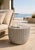 Cove Cement Round Outdoor Side Table For Sale - Image 4 of 4