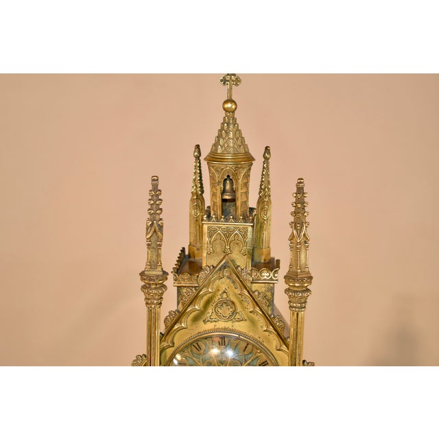 19th Century 19th Century French Cathedral Clock For Sale - Image 5 of 12