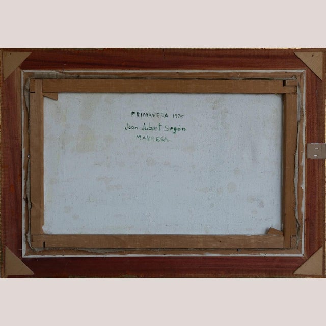 1970s Joan Jubert Segon, Lavender Fields and Olive Trees, Primavera (Spring), 1970s, Oil on Canvas For Sale - Image 5 of 7