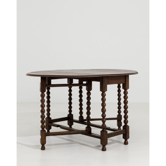 Wood Drop-Leaf Table in Original Patina, Antique, United Kingdom, 19th Century For Sale - Image 7 of 15