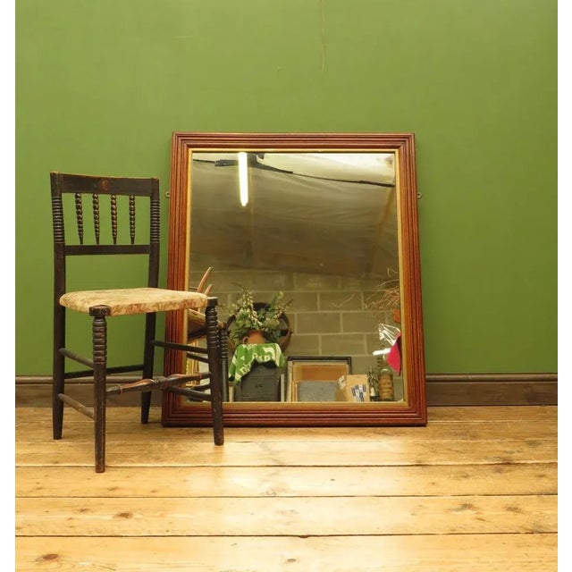 Large Antique Oak Paddington Station Mirror from GWR For Sale - Image 11 of 12
