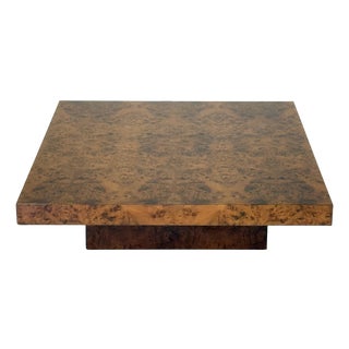 Square Coffee Table in Root Wood by Turri, 1970s For Sale