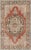 Antique Turkish Oushak Rug With Floral Medallion in Red, Charcoal and Cream For Sale - Image 10 of 10