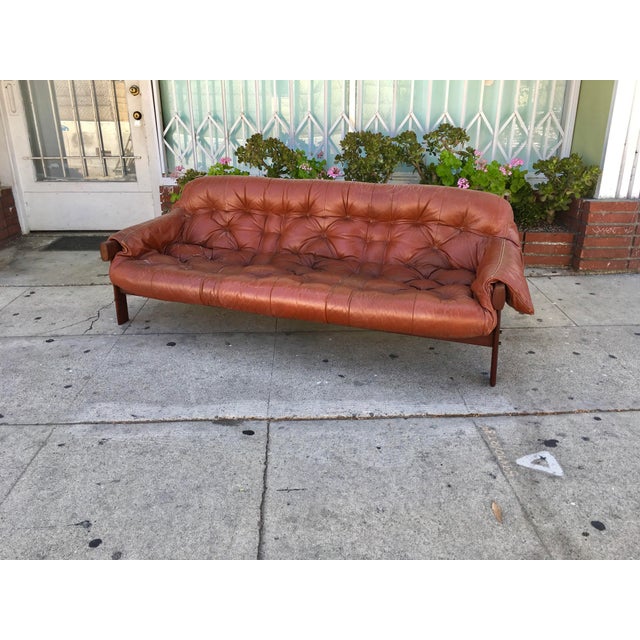 Vintage Leather Upholstered Sofa Chairish