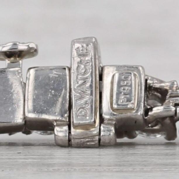 2010s 5.60ctw Vs2 Diamond Tennis Bracelet 950 Platinum 6.75" 3.1mm D Vatche For Sale - Image 5 of 9
