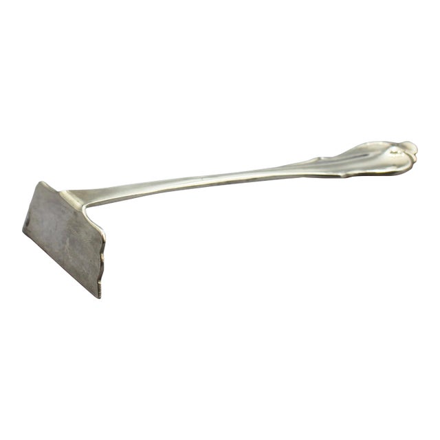Early 20th Century Peruvian Sterling Silver Food Pusher by Camusso For Sale