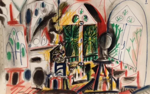 1990s Picasso Sketchbook Carnet De La Californie Print # 1 Dated 19/11/1955