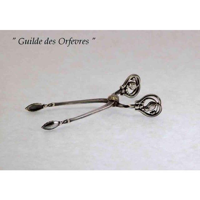 1960s 1960s Georg Jensen Sterling Sugar Tongs For Sale - Image 5 of 11
