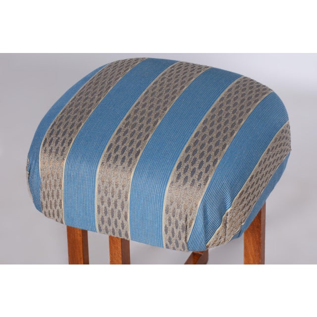 Art Deco Beech Stool, Czechia, 1930s For Sale - Image 6 of 7