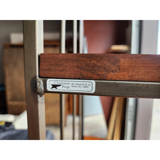 Charleston Forge Handmade Iron & Maple Corner Curio For Sale - Image 10 of 10