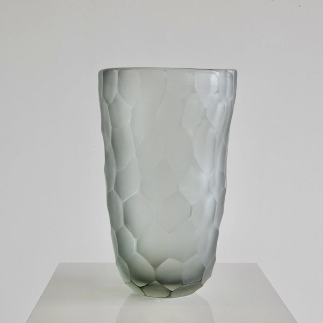 Large Hand-Blown Murano Glass Vase by Alberto Donà, Italy For Sale - Image 6 of 8