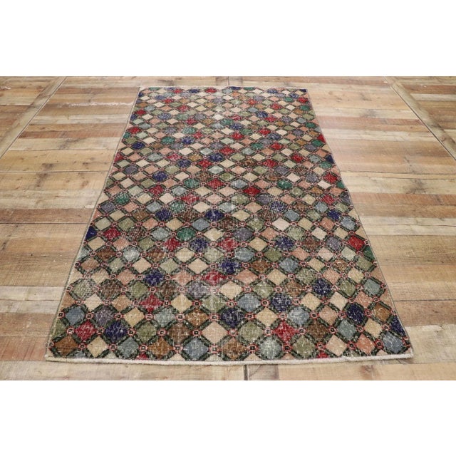 Tan Vintage Turkish Sivas Rug, 03'08 X 06'07 For Sale - Image 8 of 10