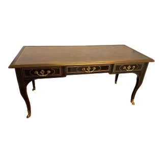 20th Century Baker Furniture Collectors Edition Louis XV Lacquered Writing Table For Sale
