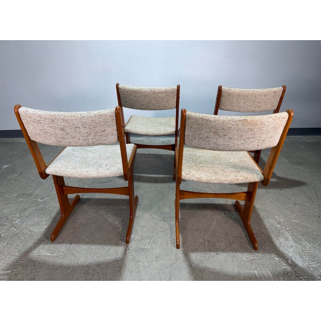 Set of 4 1970’s Farso Danish Teak Dining Chairs For Sale In Tampa - Image 6 of 12