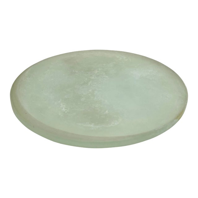 Belgian Salvaged Porthole Glass Charger For Sale