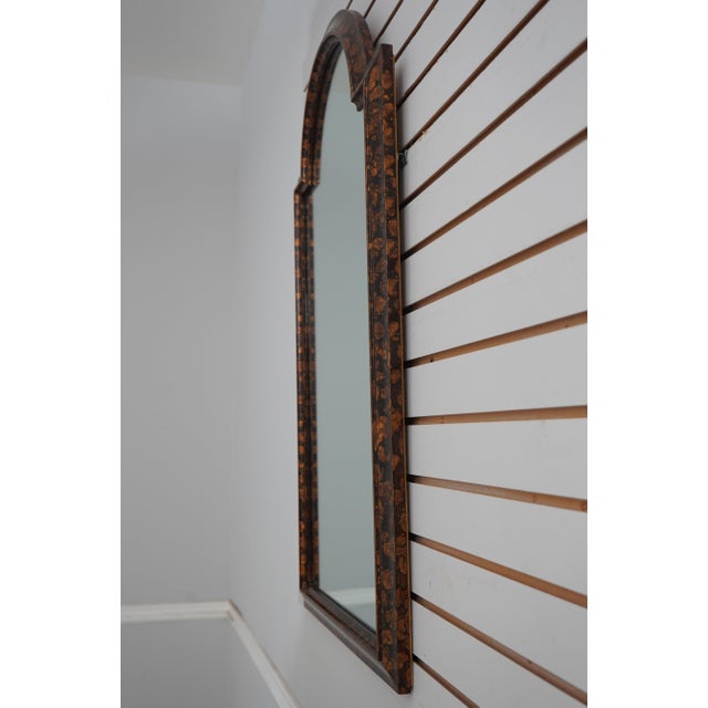 Age: Approx. 30 Years Old Details: Nice Decorator Mirror Stunning Faux Tortoise Painted Finish Quality Construction...