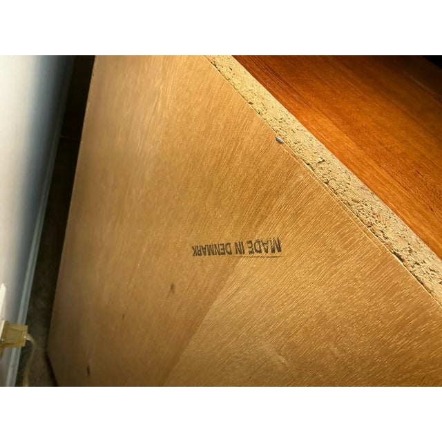 Mid-Century Modern Danish Modern Teak Chest of Drawers - "Made in Denmark" For Sale - Image 3 of 9