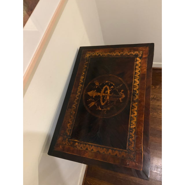 Wood Italian Neoclassical Marquetry Cabinet in the Maggiolini Manner, 18th Century For Sale - Image 7 of 12