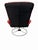 1990s Vintage 1999 Ikea Red Vinyl Swivel Lounge Chair For Sale - Image 5 of 6