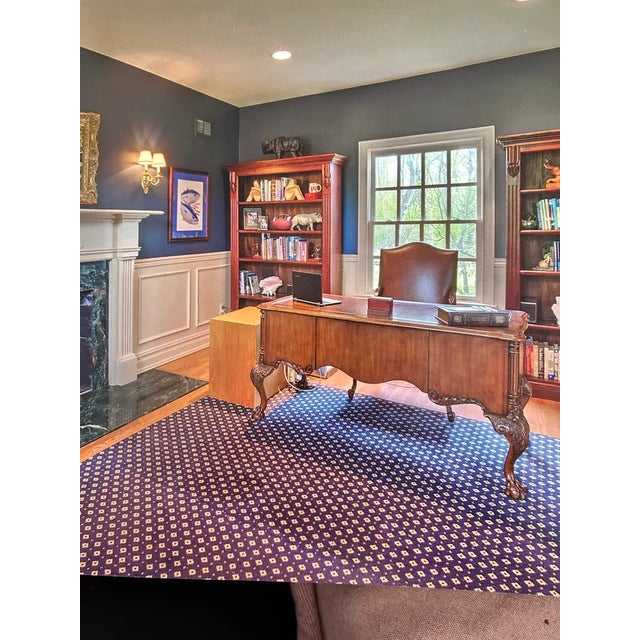 Beautiful cherry with leather top writing desk made by Sligh Co. Mid 20th century , vintage leather Gorgeous ball and claw...