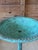 Rustic Vintage Cast Iron Garden Tazza or Pedestal Centerpiece With Verdigris Finish For Sale - Image 3 of 12