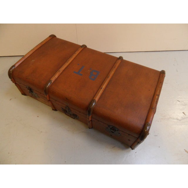 Vintage Wooden Suitcase, 1950s For Sale - Image 6 of 13