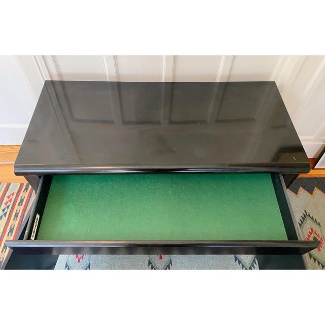 1970s 1970s Modern Broyhill Black Lacquer Sideboard For Sale - Image 5 of 9