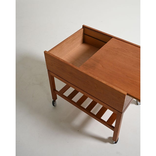 Vintage Danish Teak Trolley, 1960s For Sale - Image 4 of 9