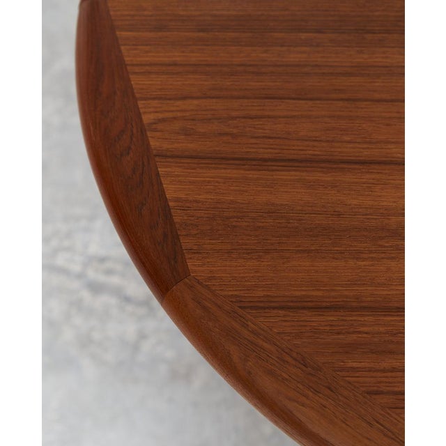 Wood Mid-Century Teak Dining Table attributed to Falster Møbelfabrik, 1960s For Sale - Image 7 of 10