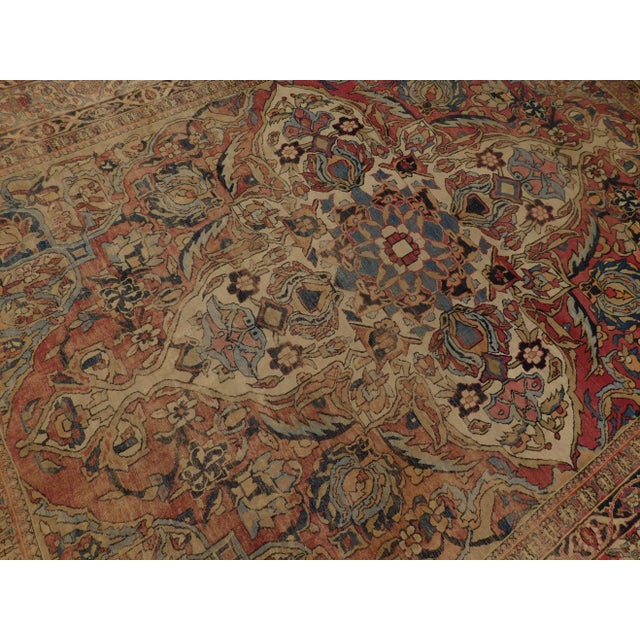 1900s Antique Persian Rug For Sale - Image 9 of 13
