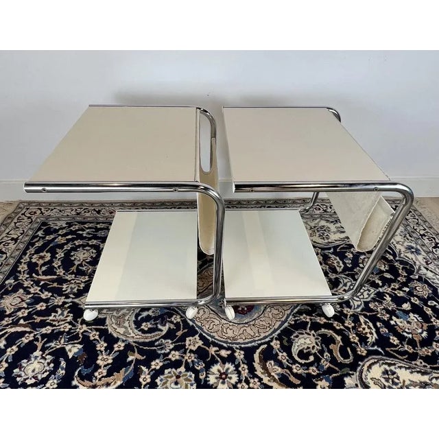 Scandinavian Serving Tables, 1980s, Set of 2 For Sale - Image 12 of 13