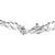 Crafted from rhodium-plated .925 sterling silver, this exquisite bracelet weaves romance and elegance into every link....