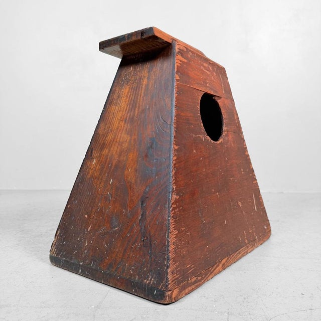 Japanese Minimalist Wooden Fumidai Step Stool, 1920s For Sale - Image 9 of 9