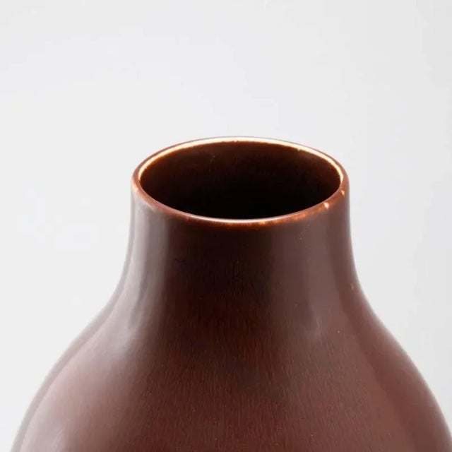 Rörstrand Swedish Stoneware Vase by Carl-Harry Stålhane for Rörstrand, 1950s For Sale - Image 4 of 5