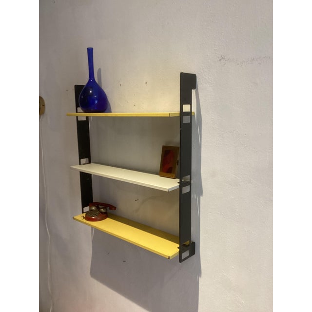 Small Vintage Dutch Metal Self by Tomado, 1950, in Good conditions. Designed 1950 to 1959 This piece has an attribution...