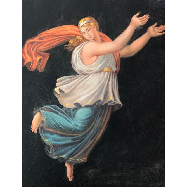 This hand-colored engraving is based on Raphael's "The Hours of the Day and the Night". Created in Paris, circa 1805 with...