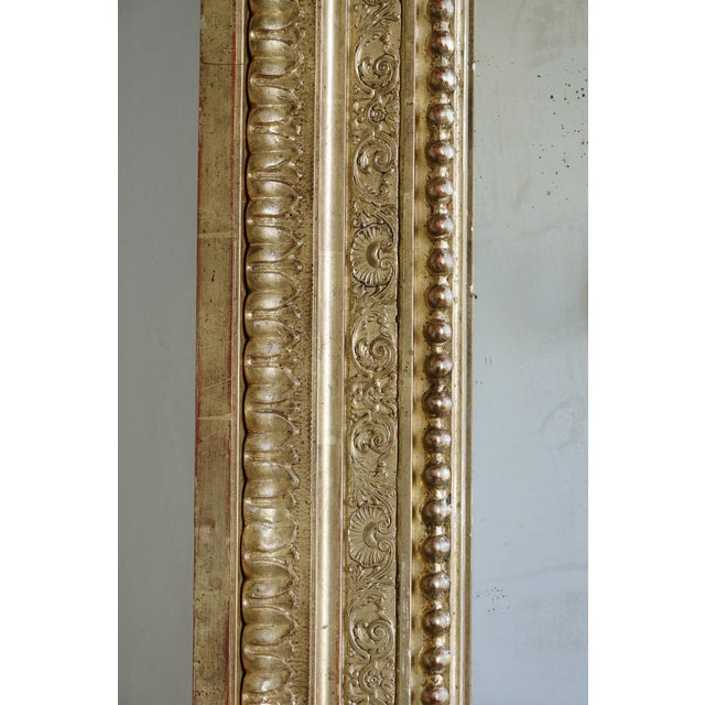 Napoleon III Style Gilded Wood Mirror, 19th Century For Sale - Image 11 of 13