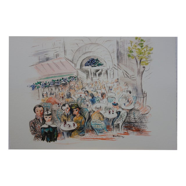 Moise Kisling, Paris, Café Des Sirènes, Lithograph For Sale