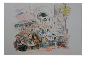 Moise Kisling, Paris, Café Des Sirènes, Lithograph